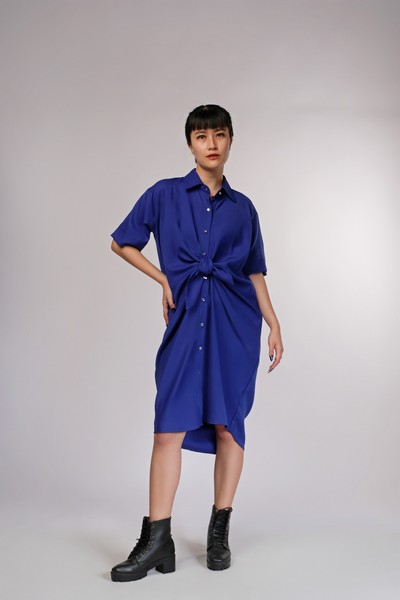 Primerry Cheerful Dress Blue