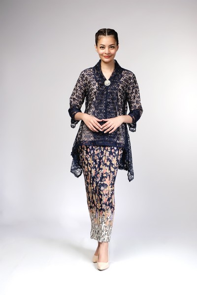 Parang Batik Navy Skirt