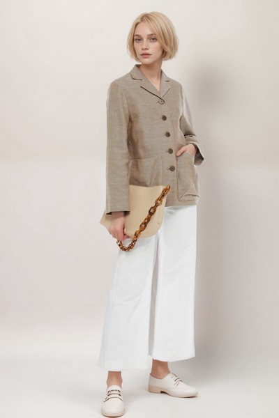 Out Pocket Jacket Beige