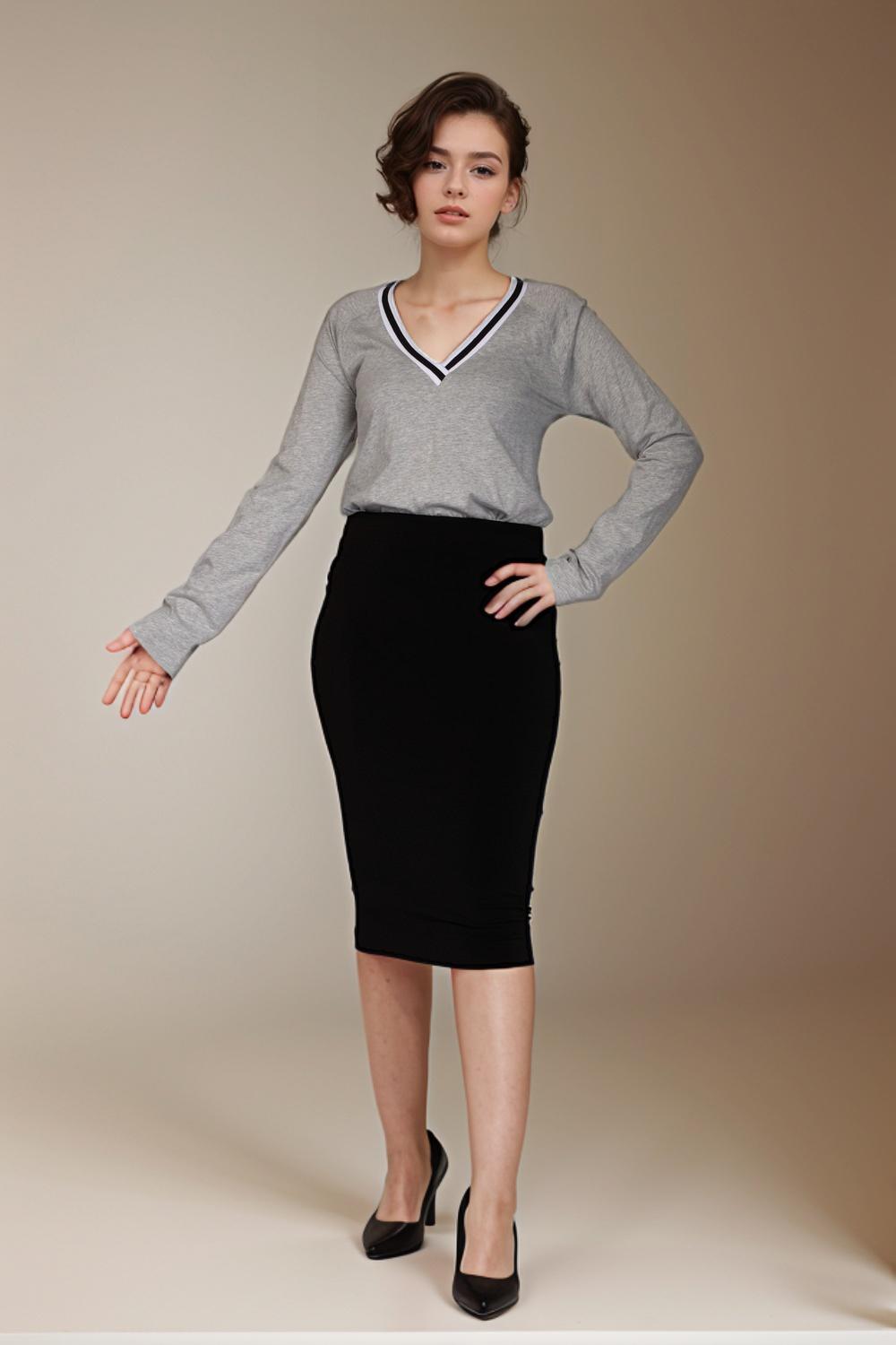 Grey Perimeter Long Sleeve T-Shirt
